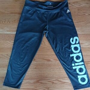 Adidas Forest Green Leggings Athletic Wear